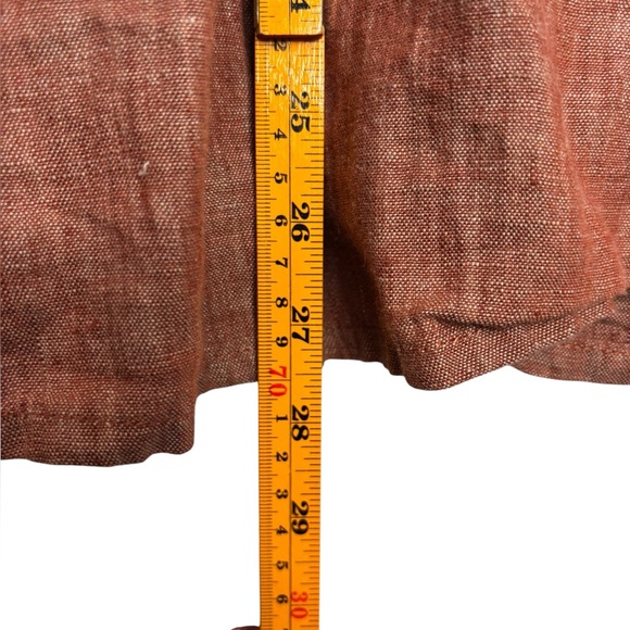 Flax 100% Linen Lagenlook Sleeveless Boxy Blouse Size 2G (22-24) Cottagecore - Picture 8 of 10